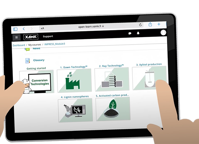 IMPRESS Project H2020. The Future of Biorefining digital learning environment.